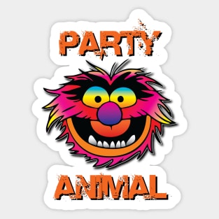 Party Animal Muppet - Orange Sticker